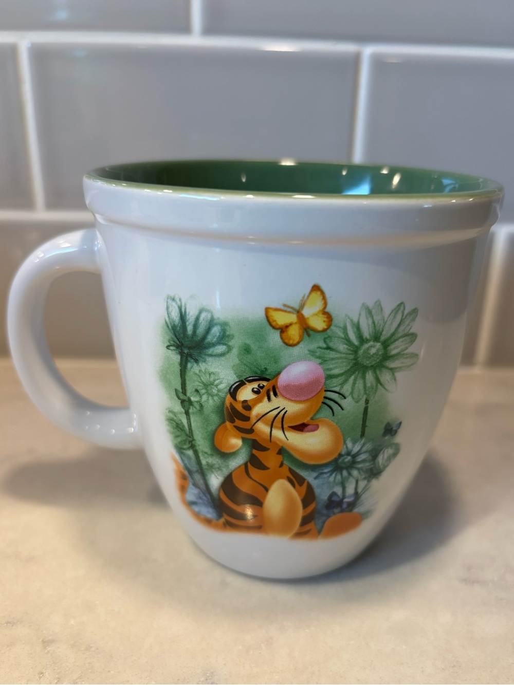 Disney Store Green Tigger Large 16 oz mug